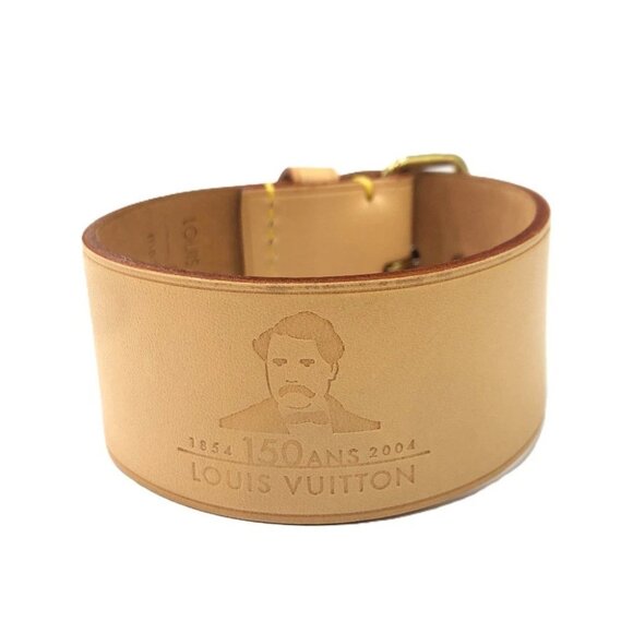 LOUIS VUITTON TOKYO 2004 150th anniversary Tanned Leather Bracelet Accessories - Picture 1 of 9